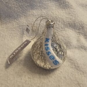 Hershey Kiss Silver Plastic Ornament By Ruz